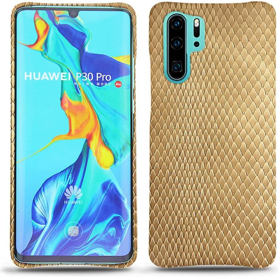 Noreve Lederschutzhülle (Huawei P30 Pro), Smartphone Hülle, Beige