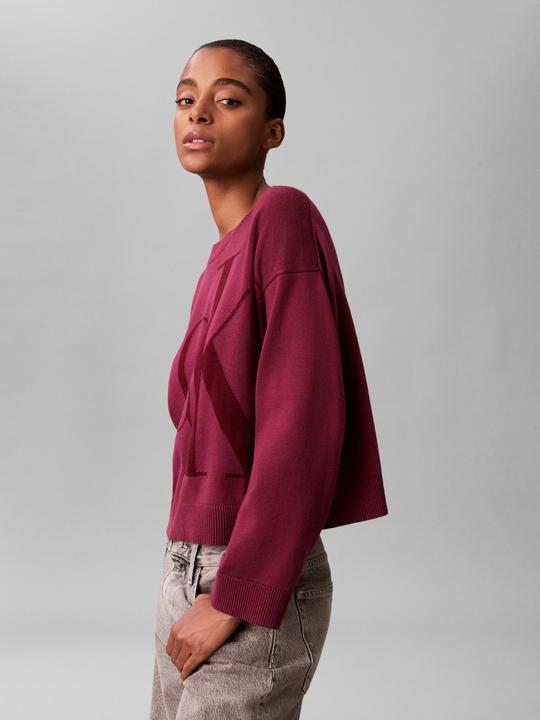 Produktbild Calvin Klein Langarm-Pullover aus glatter Baumwolle (L)