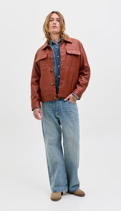 Actual product image Jack & Jones Lederjacke Lederjacke (M)