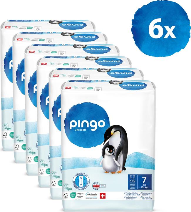 Pingo Ökowindeln (Gr. 7, Monatsbox, 180 Stück)