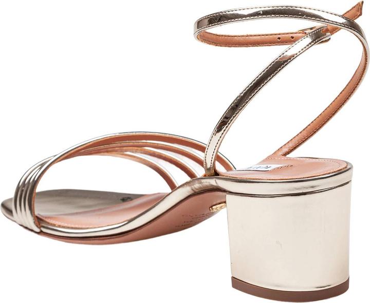 Immagine prodotto Aquazzura latour sandal 50 in laminated leather color light gold (50)