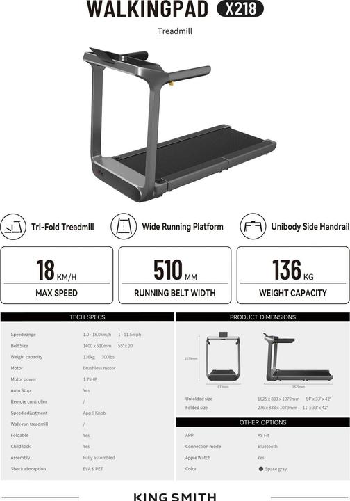 Immagine prodotto KingSmith X218