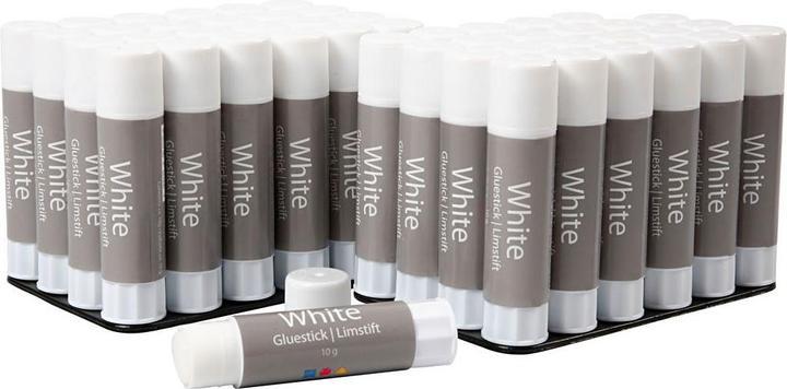 Produktbild Creativ Company Weisser Klebestift, 48 Stück.