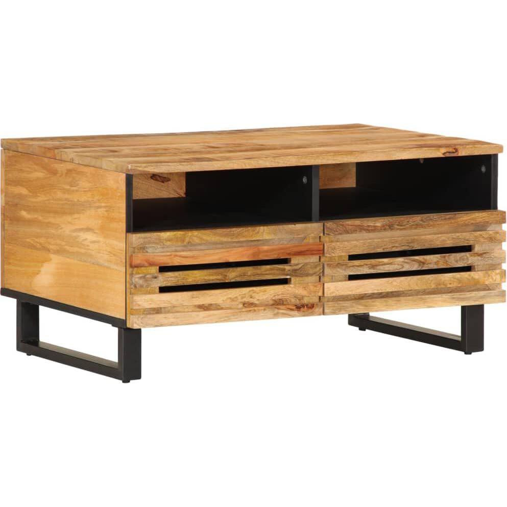 VidaXL, Couchtisch + Beistelltisch, Leva (80 x 55 x 40 cm)