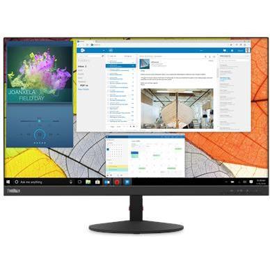 Lenovo ThinkVision S27q-10 (2560 x 1440 Pixel, 27"), Monitor, Schwarz