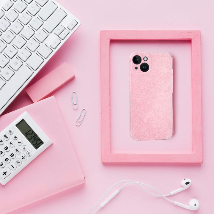 Actual product image OEM Back panel cover CLEAR CASE 2 mm BLINK for IPHONE 17 Pro Max pink (Apple iPhone 17 Pro Max)
