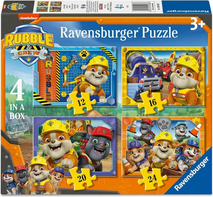 Produktbild Ravensburger Rubble & Crew Puzzle - 4 Puzzle (12 Teile)