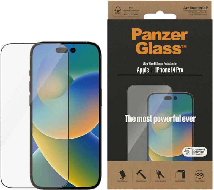 Produktbild PanzerGlass Ultra-Wide Fit (1 Stück, Apple iPhone 14 Pro)