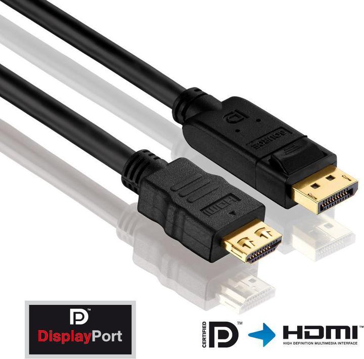 Image du produit Purelink DisplayPort — HDMI (Typ A) (12.50 m, DisplayPort, HDMI, 1.4)