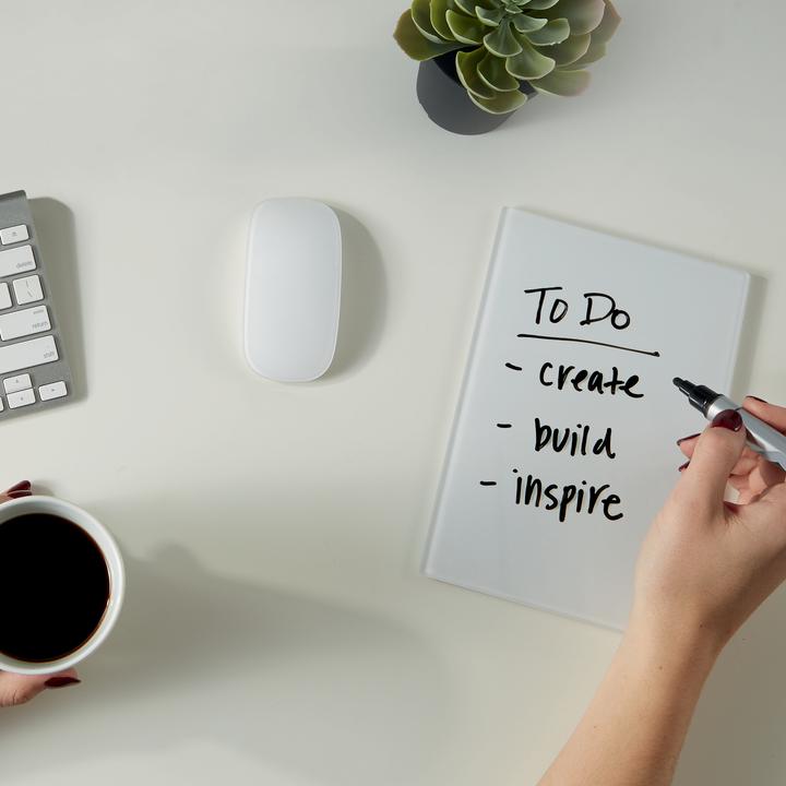 Produktbild Nobo Glassboard 23 cm x 15.2 cm, Grau (15.20 x 23 cm)