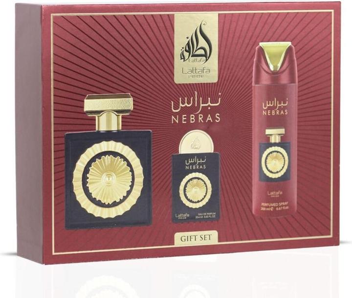 Lattafa Perfumes Lattafa Pride Nebras Giftset 3 Piece (Perfume set)