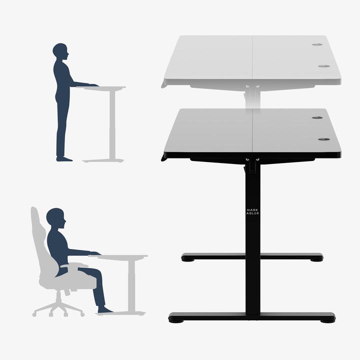 Image du produit Mark Adler Leader 7.3 Schwarz 140 cm elektrischer Schreibtisch