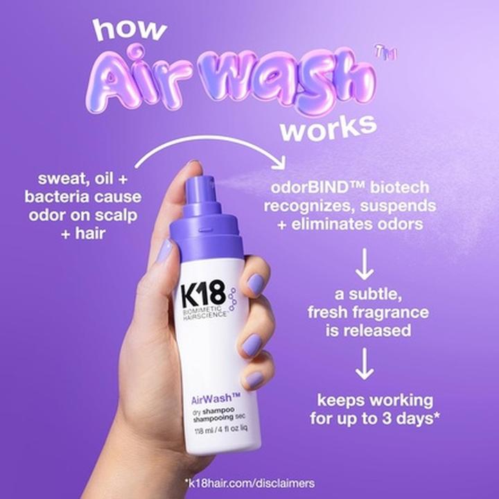 Produktbild K18 Airwash (47 ml, Trockenshampoo)