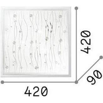 Thumbnail - Ideal lux, Wandleuchte + Deckenleuchte, OCEAN Deckenleuchte E27 3-fach dimmbar Bunt 091013 (E27)