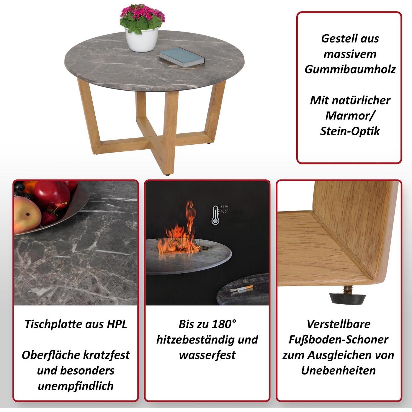 Thumbnail - MCW, Couchtisch + Beistelltisch, M61-MS (46 x 80 x 80 cm)