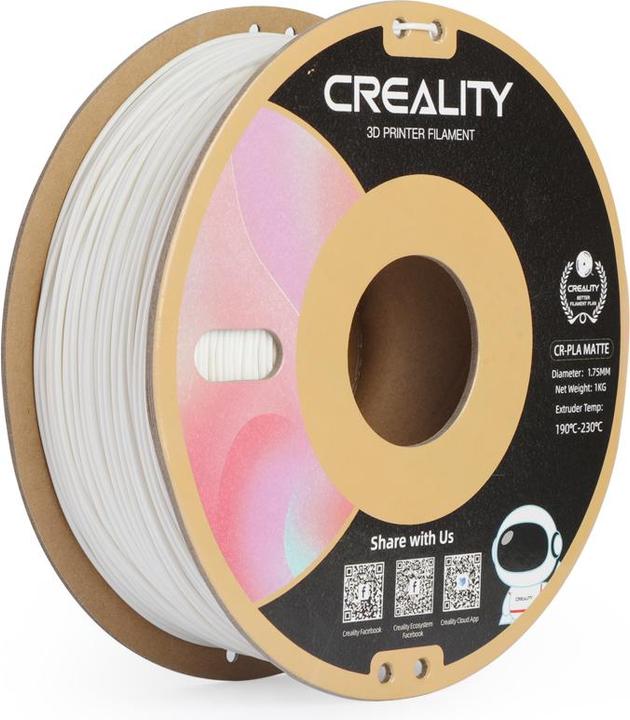 Produktbild Creality PLA, Kalkweiss, 1.75 mm, 1 kg, Material (PLA, 1.75 mm, 1000 g, Weiss)