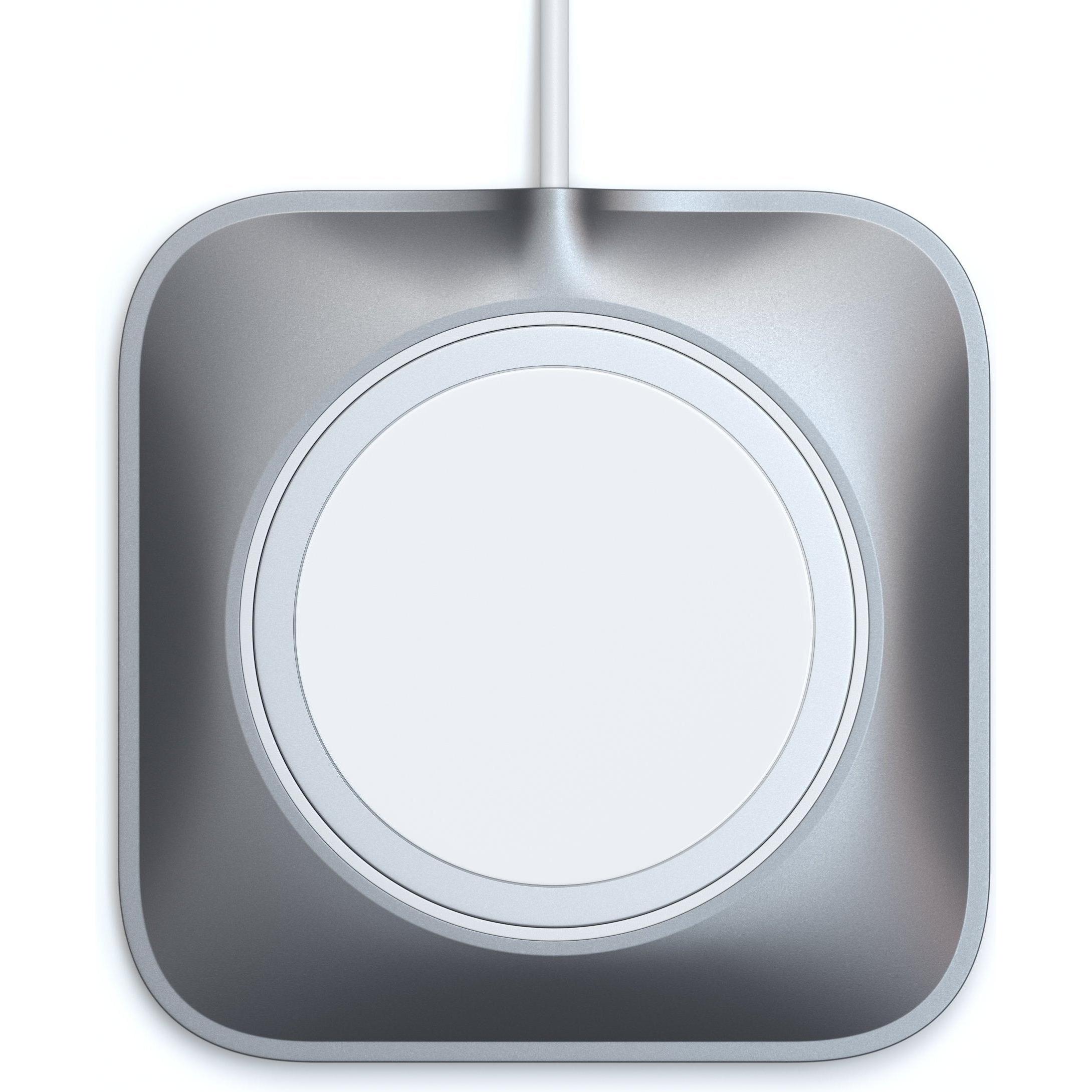 Satechi Dock in alluminio per caricatore Magsafe, Caricatore USB, Grigio