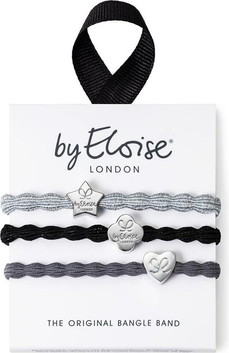 Image du produit By Eloise Bangle Band B Stylish Silver Set (Élastiques à cheveux)
