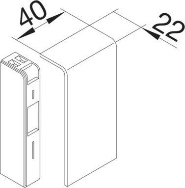 Actual product image Hager End piece SL 200806 gsw