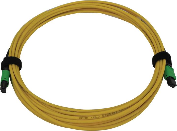 Actual product image Eaton 40/100G Singlemode 9/125 OS2 Fibre Optic Cable 12F MTP/MPO-APC F/F LSZH Yellow 5m 16 (5 m)