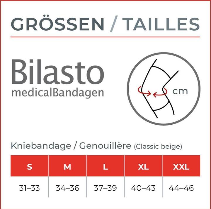 Actual product image Bilasto Uno Knee support M beige (M)