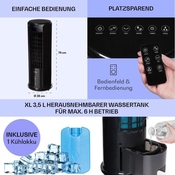 Actual product image Klarstein Pechschwarz