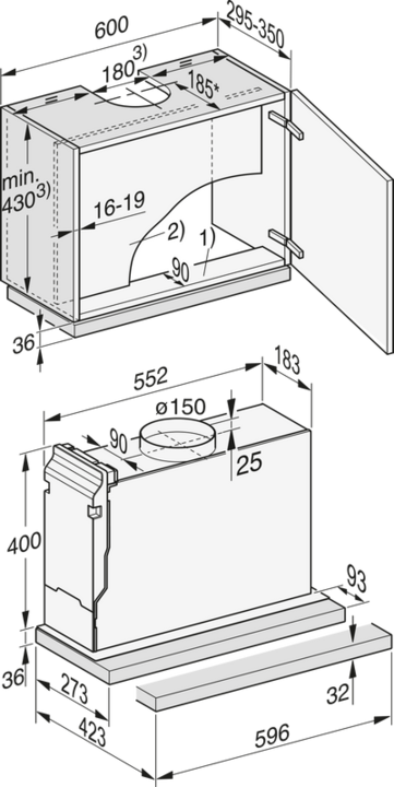Image du produit Miele DAS2620 Ed Hotte à écran plat (Hotte écran plat)