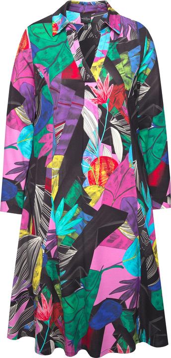 Actual product image Ulla Popken Colorful Graphic Leaf Dress (46, 48)