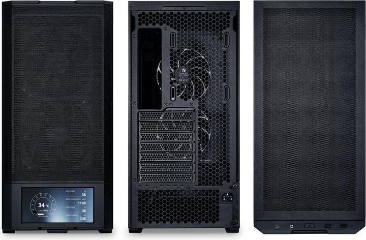 Actual product image Lian-Li LANCOOL 207 Digital PC-Gehäuse, Midi-Tower, ATX, Tempered Glass - schwarz