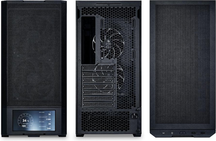 Productafbeelding Lian-Li LANCOOL 207 Digital PC-Gehäuse, Midi-Tower, ATX, Tempered Glass - schwarz