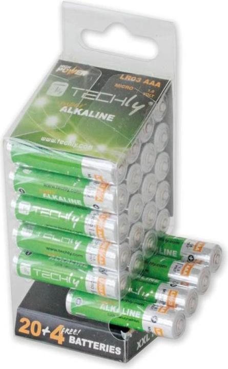 Actual product image Techly LR03 AAA 1.5V Disposable Battery Alkaline (24 pcs., AAA)