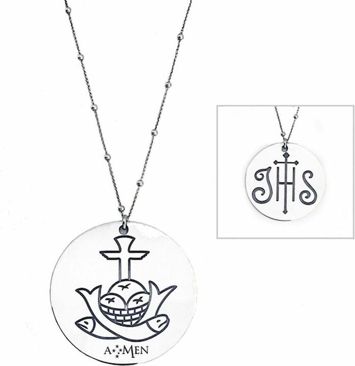 Image du produit Amen Mod. IHS - PANI&PESCI GRANDE 55mm (Argent massif 925)