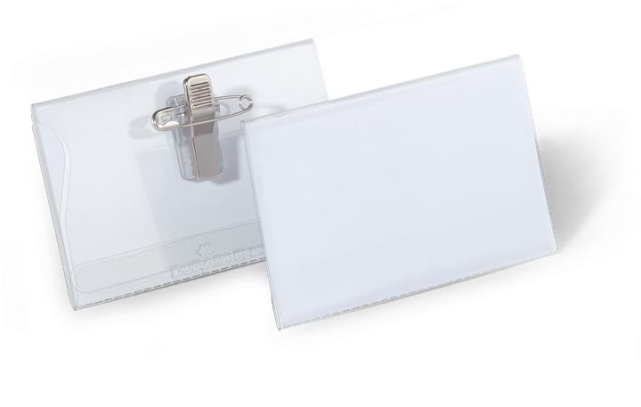 Actual product image Durable Name badges with combination clip