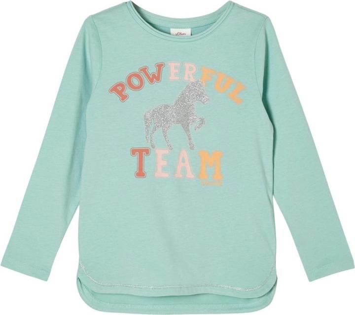 Produktbild S.Oliver Langarmshirt mit Glitzerprint (92)