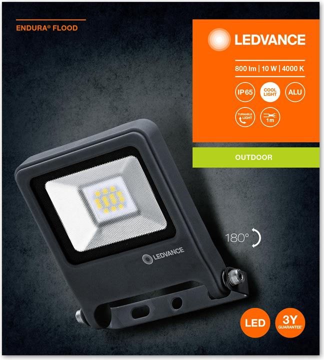 Image du produit Ledvance Inondation d'Endura (800 lm, IP65)