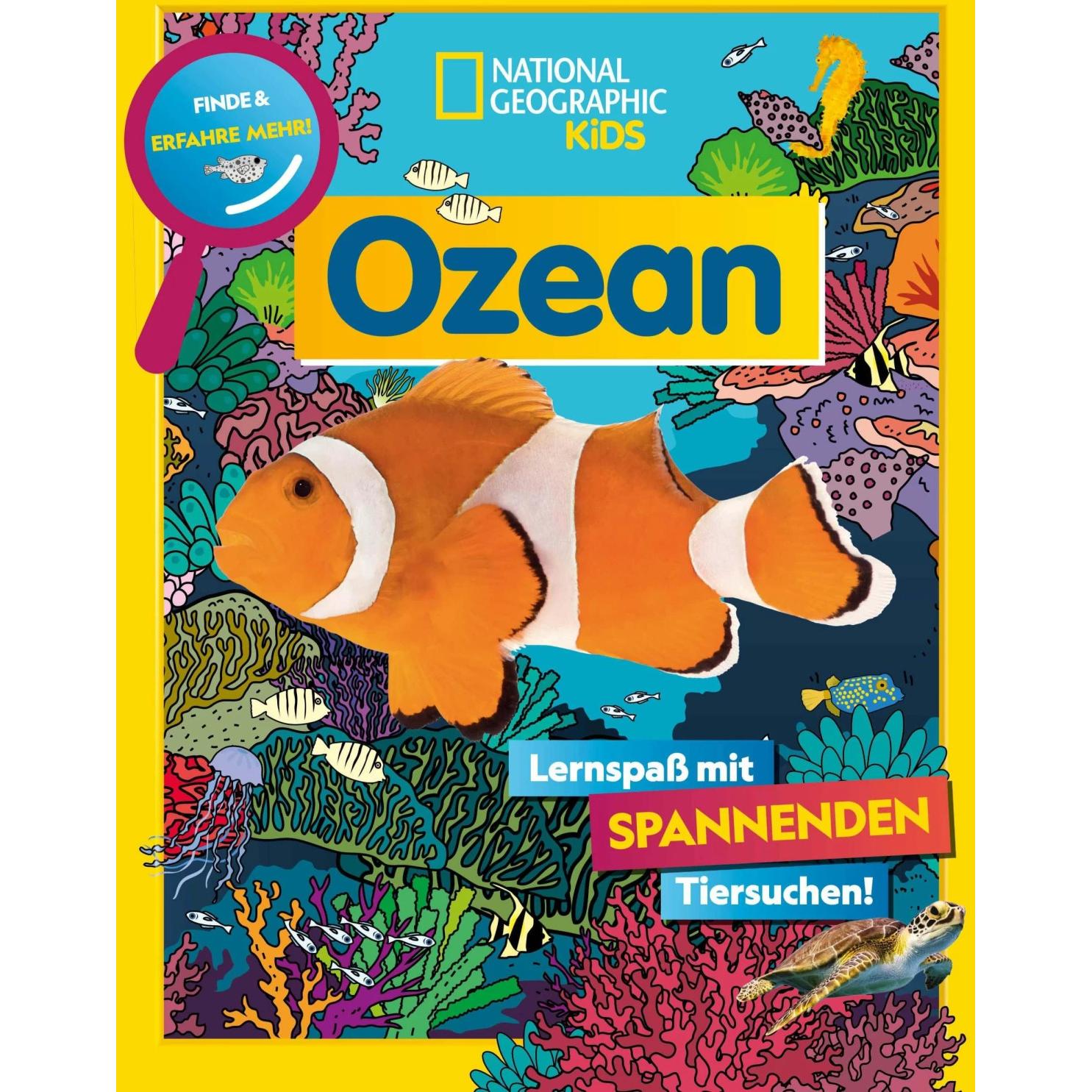 Ozean. Lernspass mit spannenden Tiersuchen! Entdecke mehr als 250 Meeresbewohner in ihren, Kinderbücher von Anke Wellner...