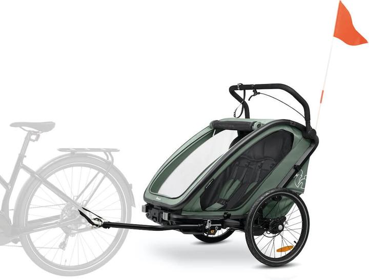 Actual product image Hauck 3in1 Fahrradanhänger Bike N Walk Duo für
