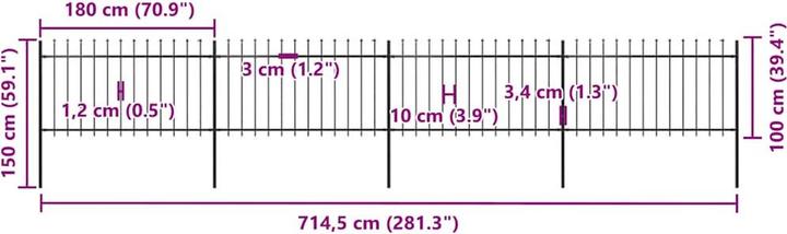 Produktbild vidaXL Zaunpaneel