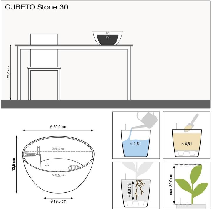 Actual product image Lechuza Cubeto Color (30 cm)