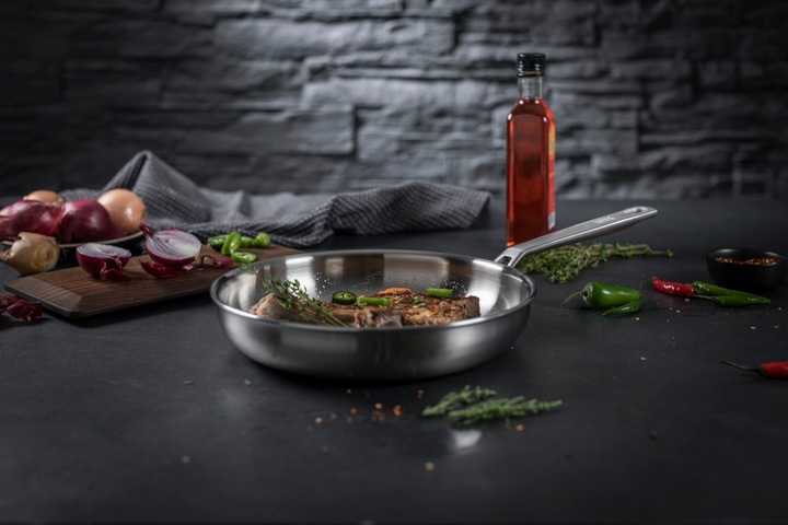 Produktbild Kuhn Rikon Bratpfanne (24 cm, Bratpfanne, Aluminium, Edelstahl)