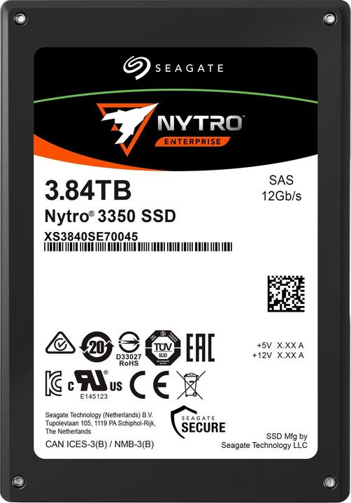 Produktbild Seagate Nytro 3350 SAS SSD 3D eTLC 3.84GB (3840 GB, 2.5")