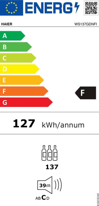 Energie-Label Haier WS137GDNFI