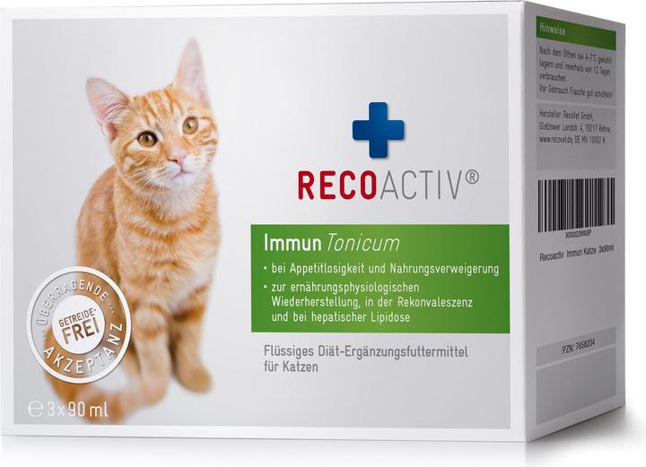 Produktbild Recoactiv Katzen-Nahrungsergänzung Immun Tonicum (Senior, Adult, 3 Stk., 270 g)