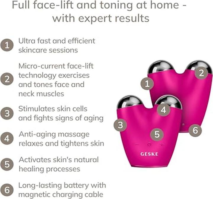 Actual product image Geske MicroCurrent Face Lifter 6 in 1