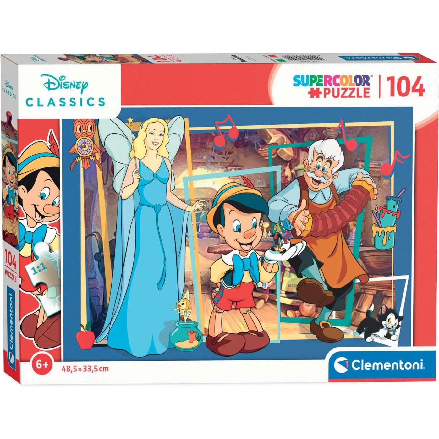 Clementoni Puzzle Disney - Pinocchio, 104st. (104 Teile)