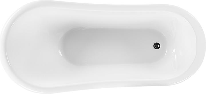 Actual product image Beliani Bathtub freestanding red oval 170 x 76 cm CAYMAN (246 l, 170 cm, 80 cm)