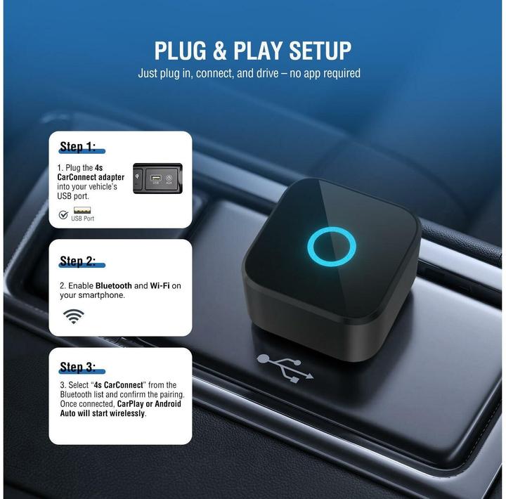 Immagine prodotto 4smarts Adapter Wireless CarPlay / Android Auto