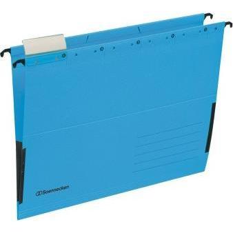 Soennecken, Mappe, Hängetaschen blau A4 Leinenfrösche 220g Recyclingkarton 25 St./Pack. (A4, 1 x)