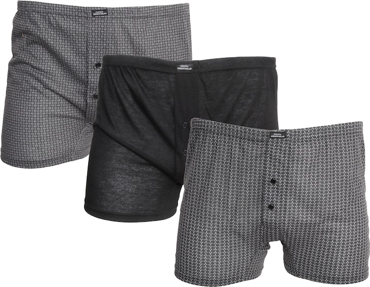 Produktbild Tom Franks JerseyBoxershorts gemustert 3erPack (M, 3er Pack)