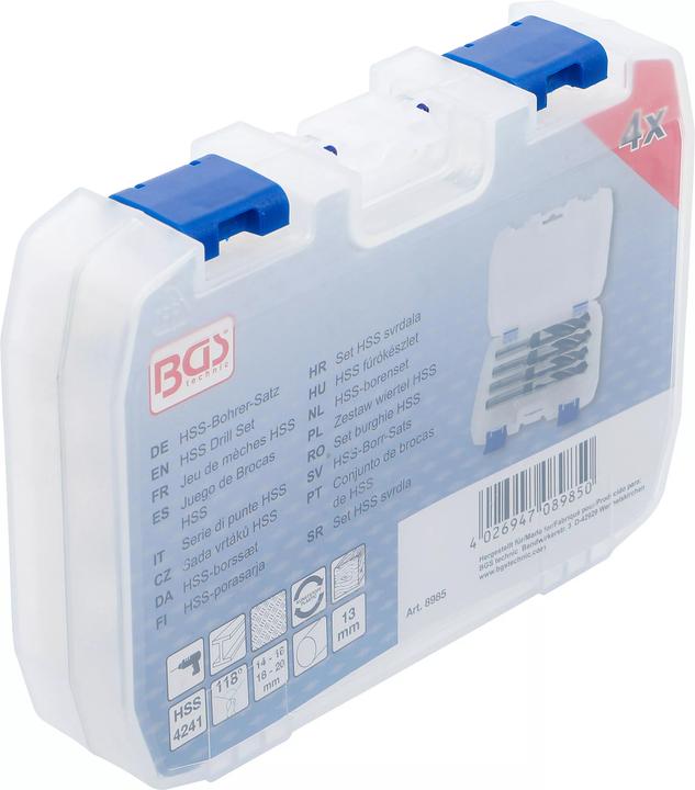Actual product image BGS HSS drill bit set (14 mm, 16 mm, 18 mm, 20 mm)